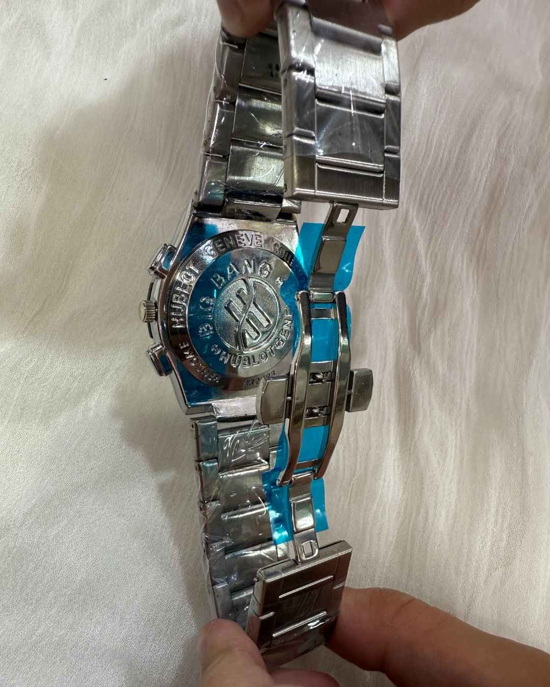 HB Stainless Steel Green Dial Watch
