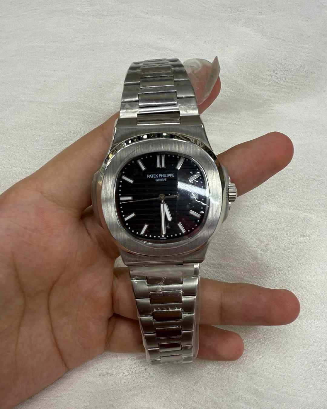PP Automatic Stainless Steel Black Dial Watch