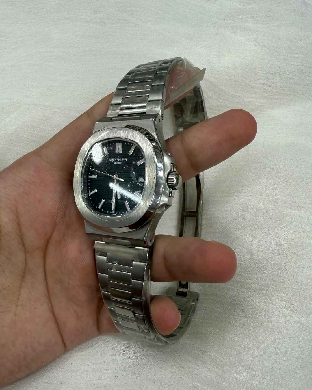 PP Automatic Stainless Steel Black Dial Watch
