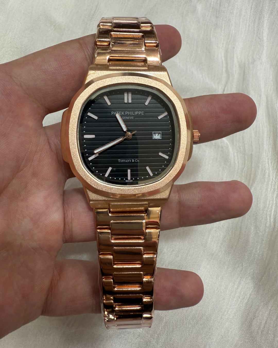 PP Date Working Black Dial Watch
