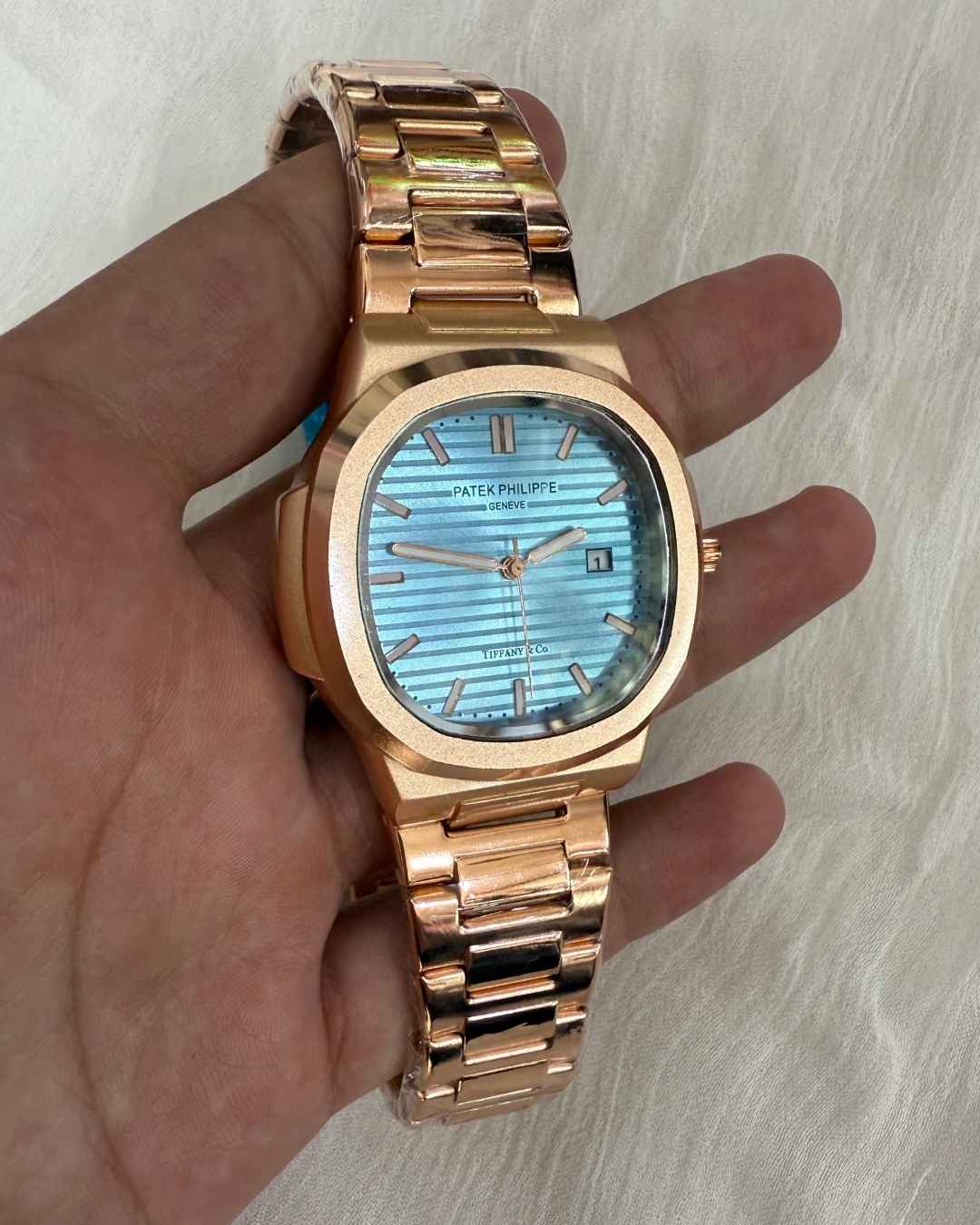 PP Stainless Steel Tiffany Blue Dial Watch
