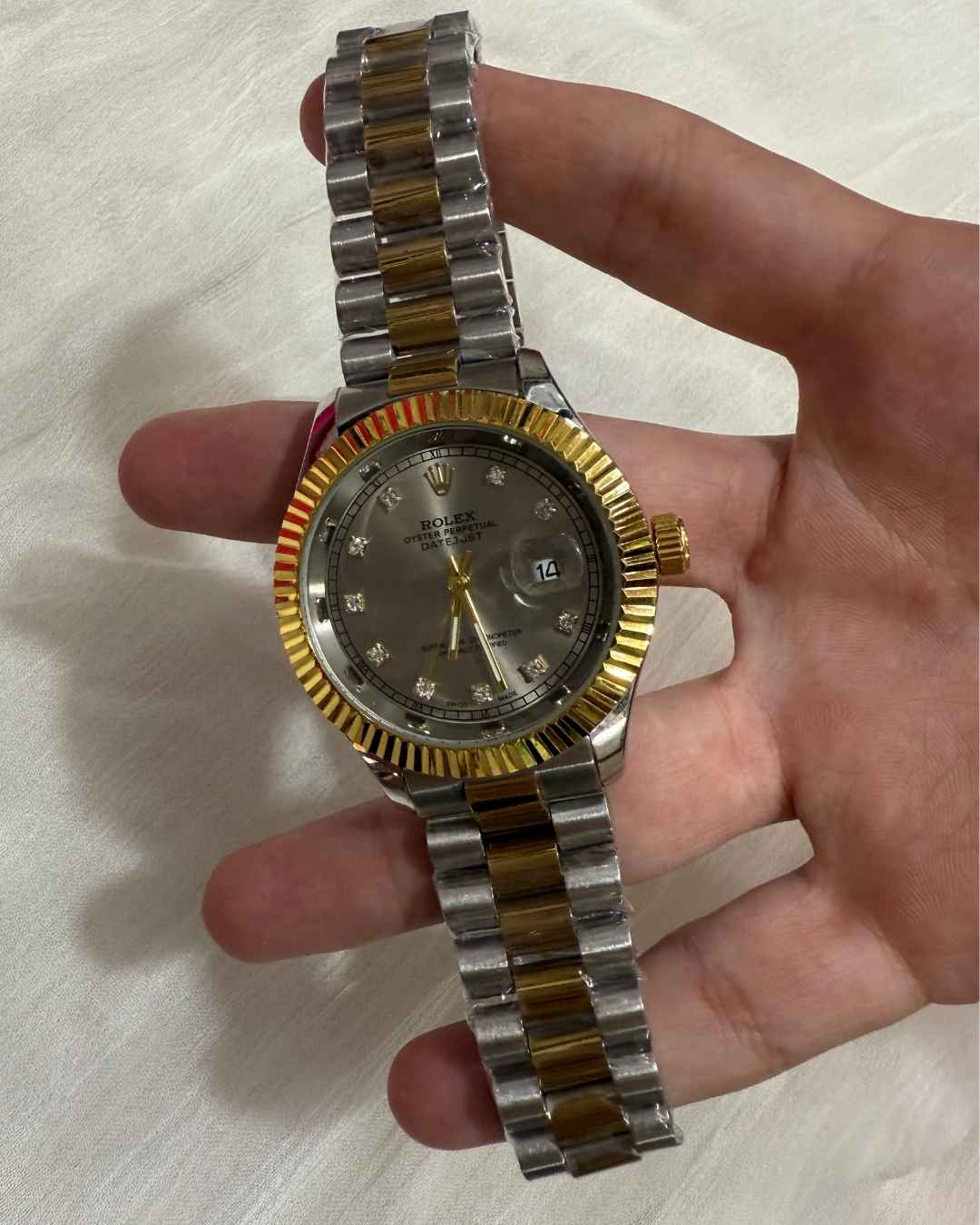 RLX Date Just Silver Dial