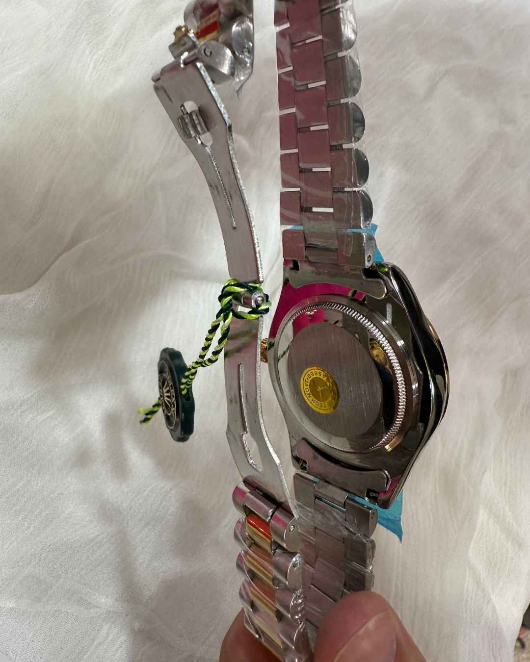 Day Date Stainless Steel Watch
