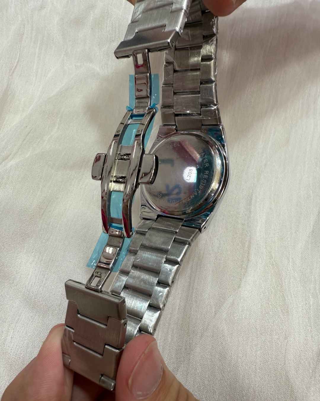 Stainless Steel White Dial Watch