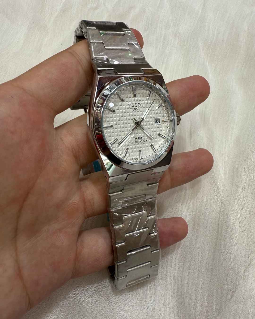 Stainless Steel White Dial Watch