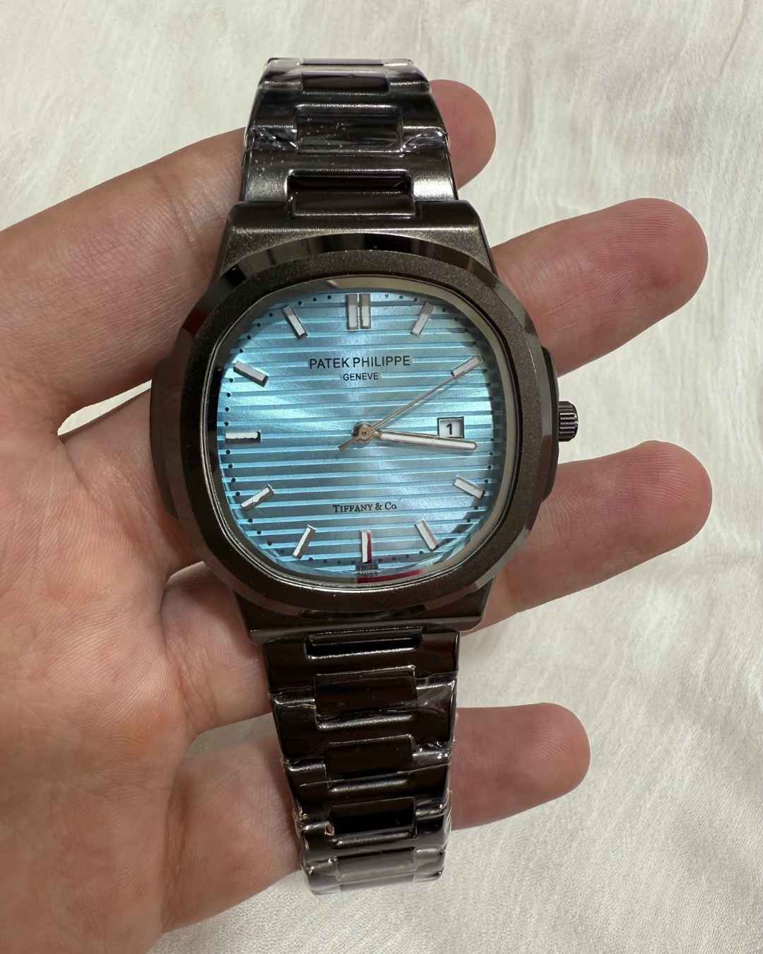 PP Stainless Steel Tiffany Blue Dial Watch