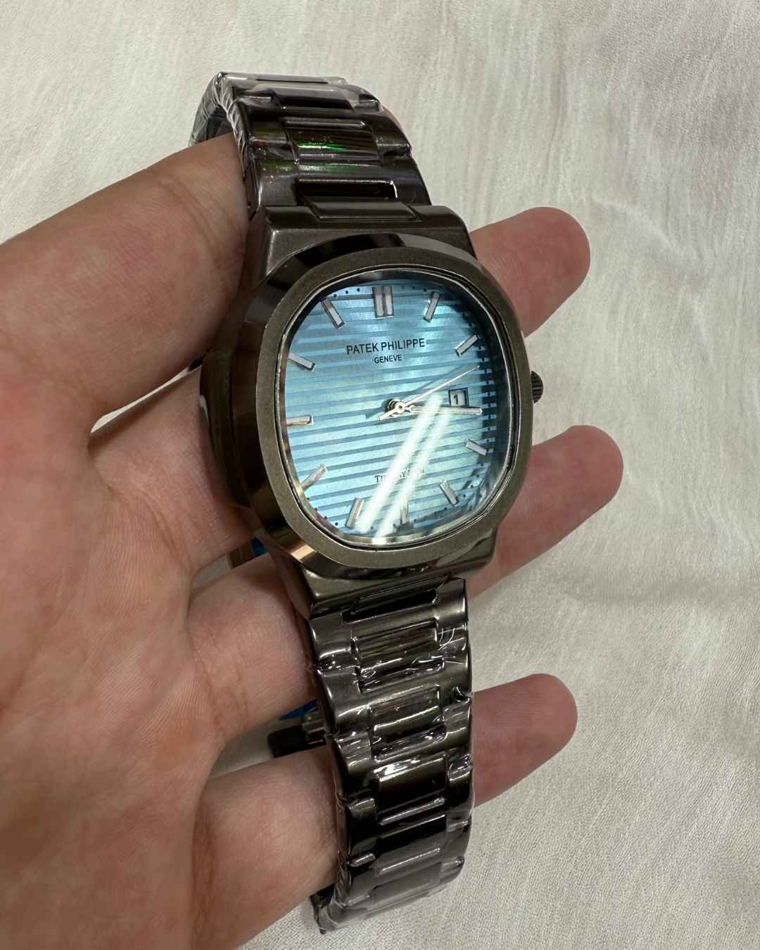PP Stainless Steel Tiffany Blue Dial Watch