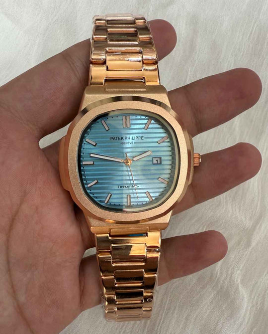 PP Stainless Steel Tiffany Blue Dial Watch