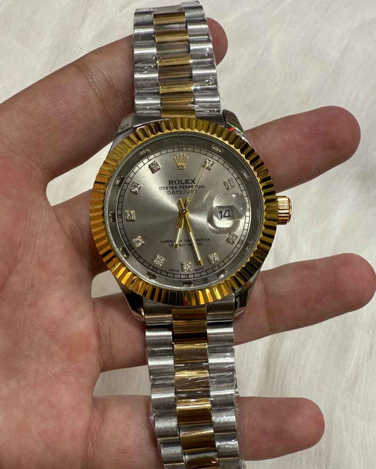 RLX Date Just Silver Dial