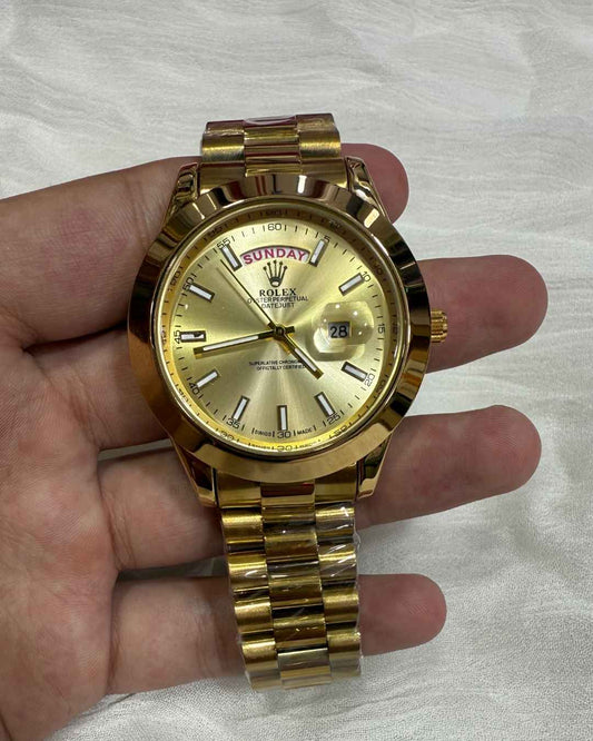 RLX Date Just Golden Watch