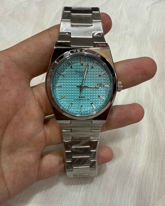 Stainless Steel Tiffany Blue Watch